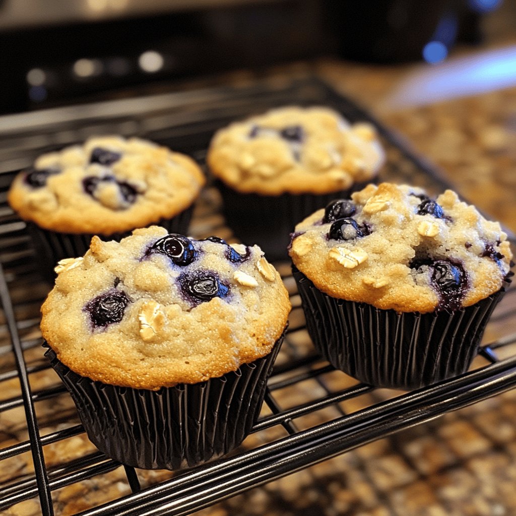 Blueberry Oat Muffins