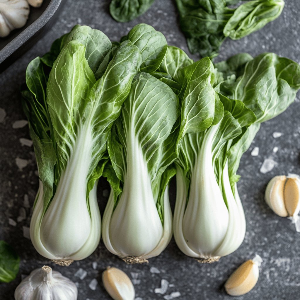 Quick Garlic Baby Bok Choy