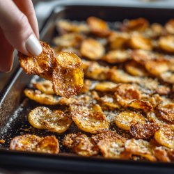 Crispy Baked Banana Chips