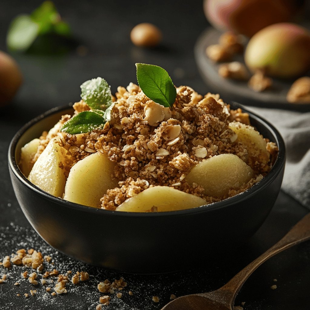 Crumble aux poires classique