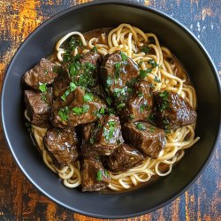 Beef Tips and Noodles