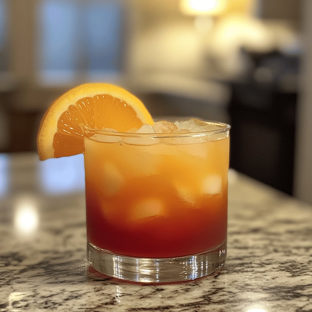 Tequila Sunrise Cocktail