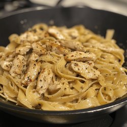 Lighter Chicken Fettuccine