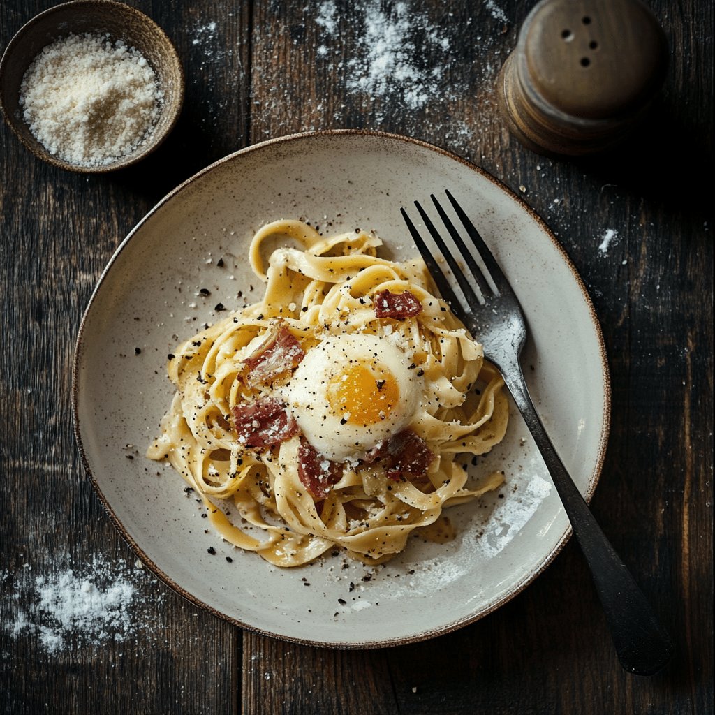 Tagliatelles carbonara spéciales