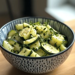 Salade de courgettes fraîches