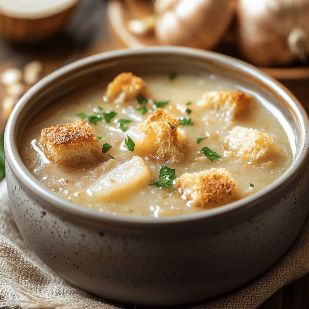 Soupe à l'oignon traditionnelle