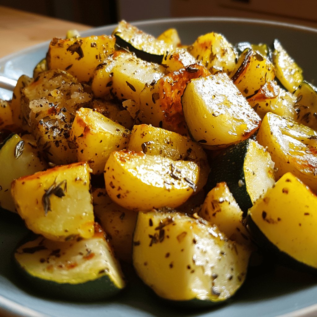 Poêlée courgettes et pommes de terre