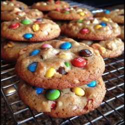 Colorful M&M Cookies