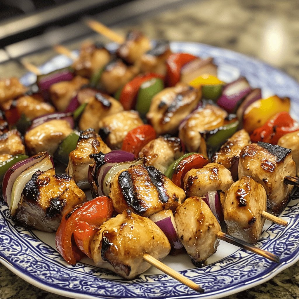 Delicious Honey Chicken Kabobs