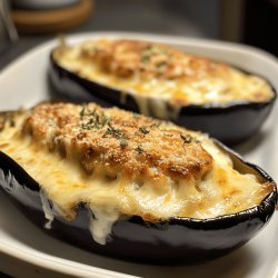 Aubergines gratinées au fromage