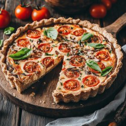 Tarte au thon et tomate