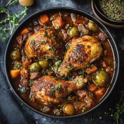 Coq au vin au Cookeo