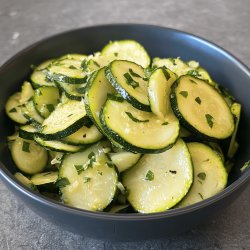 Courgettes sautées parfumées