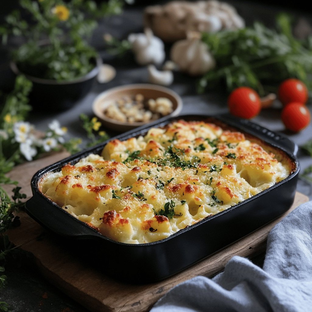 Gratin de chou romanesco