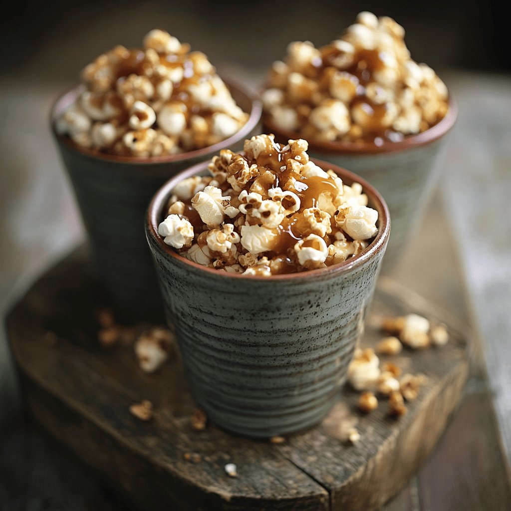 Popcorn au caramel maison