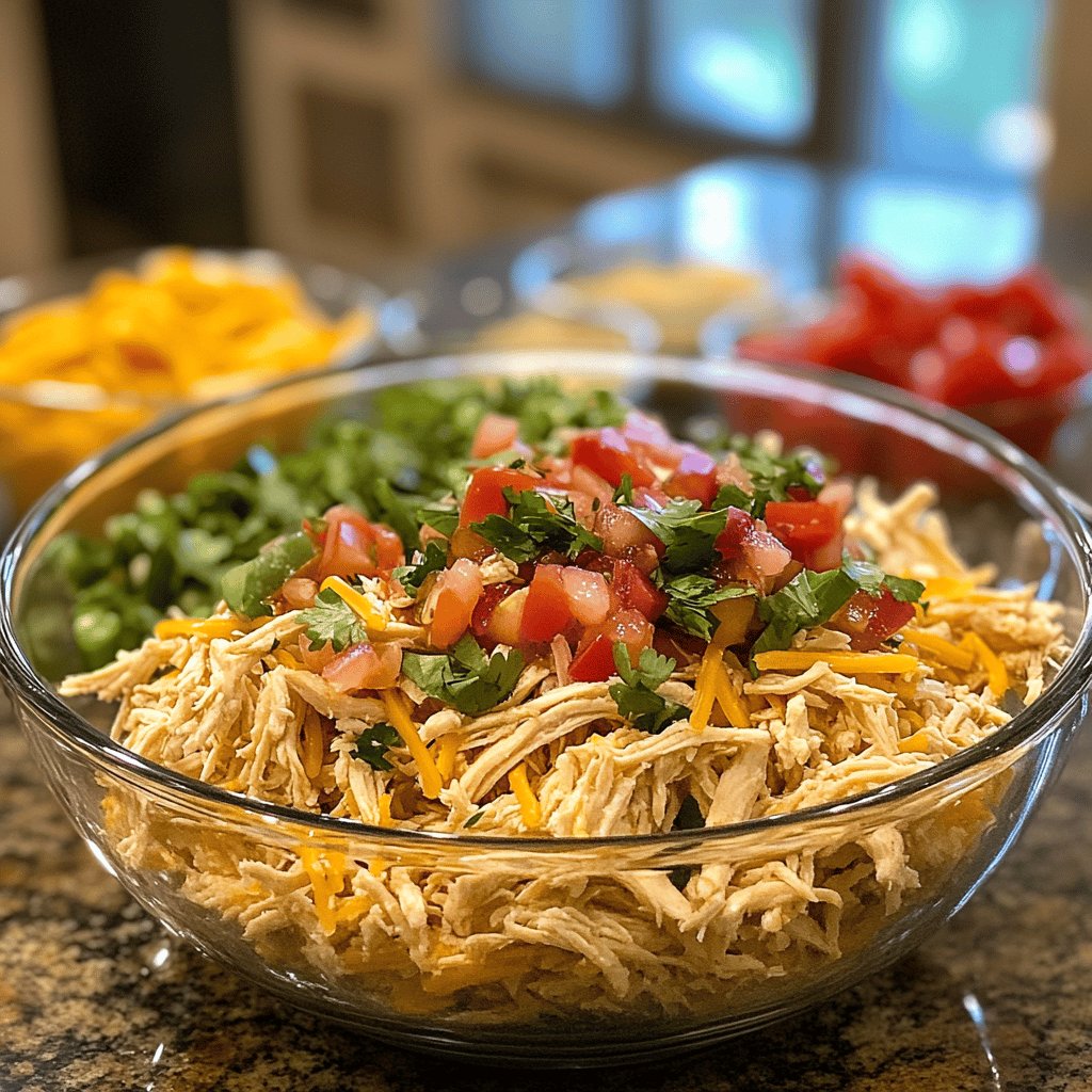 Easy Shredded Chicken Taco Filling