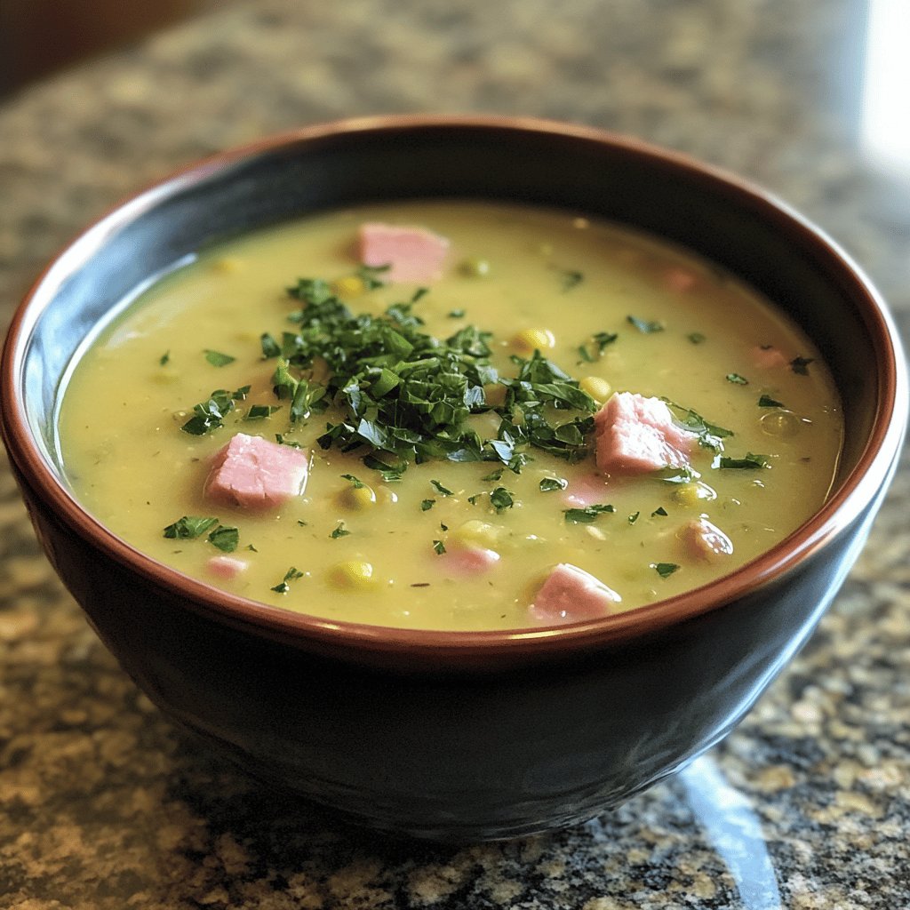 Ham and Green Split Pea Soup