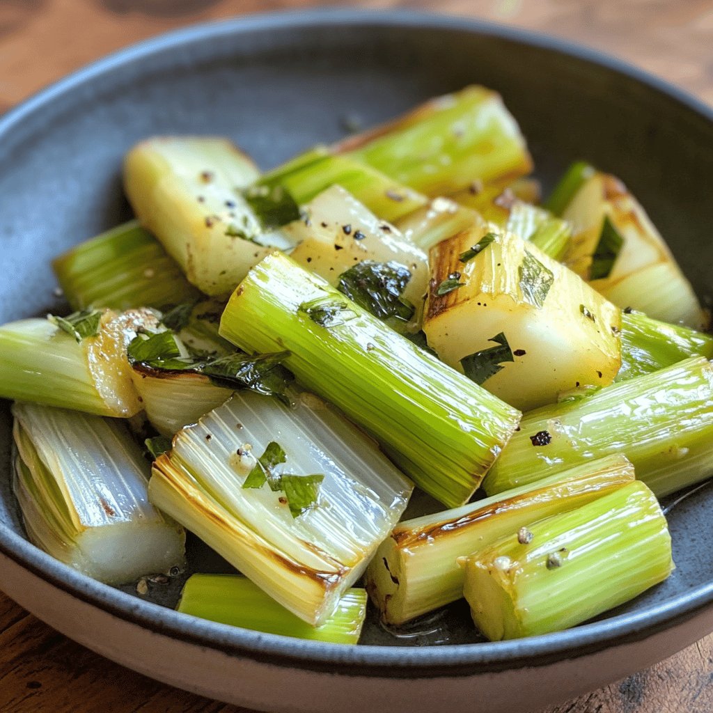 Simple Sautéed Leeks