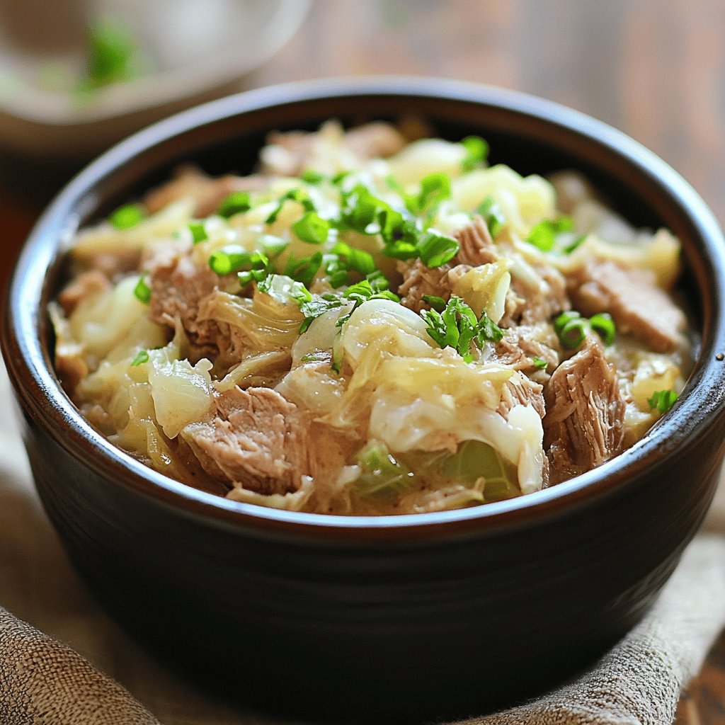 Slow Cooker Kalua Pork and Cabbage