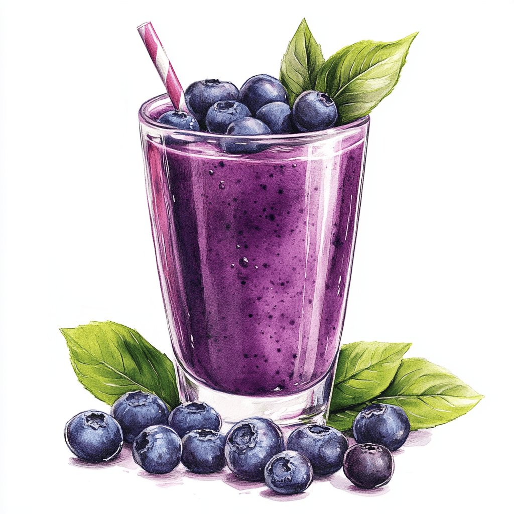 Delicious Blueberry Smoothie