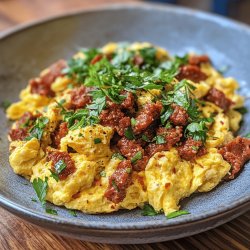 Scrambled Eggs with Chorizo