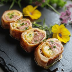 Roulés de veau au jambon et comté