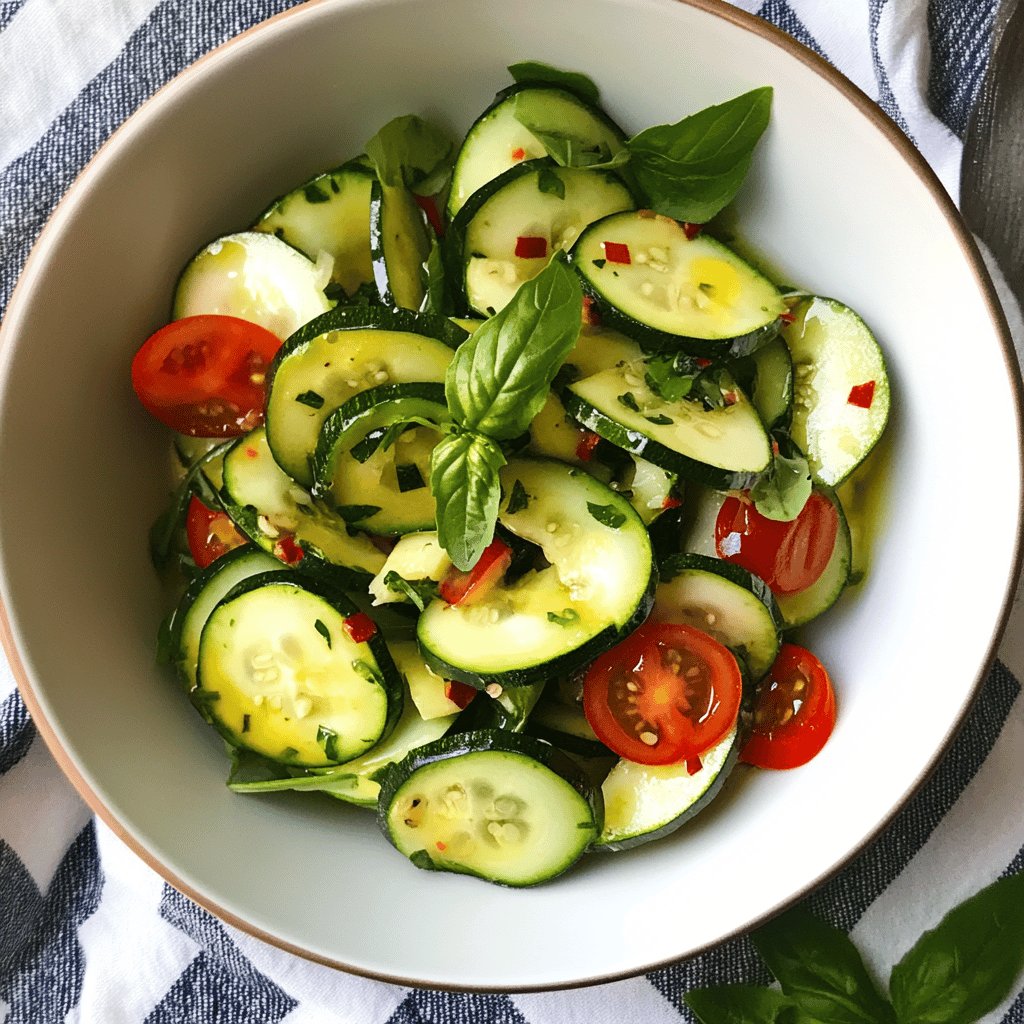 Salade de courgettes à la provençale