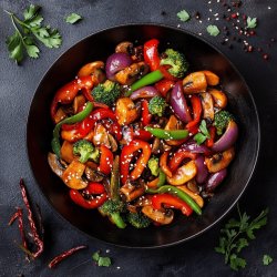 Wok de légumes savoureux