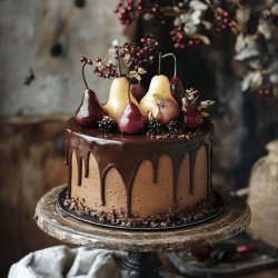 Cake poires chocolat fondant