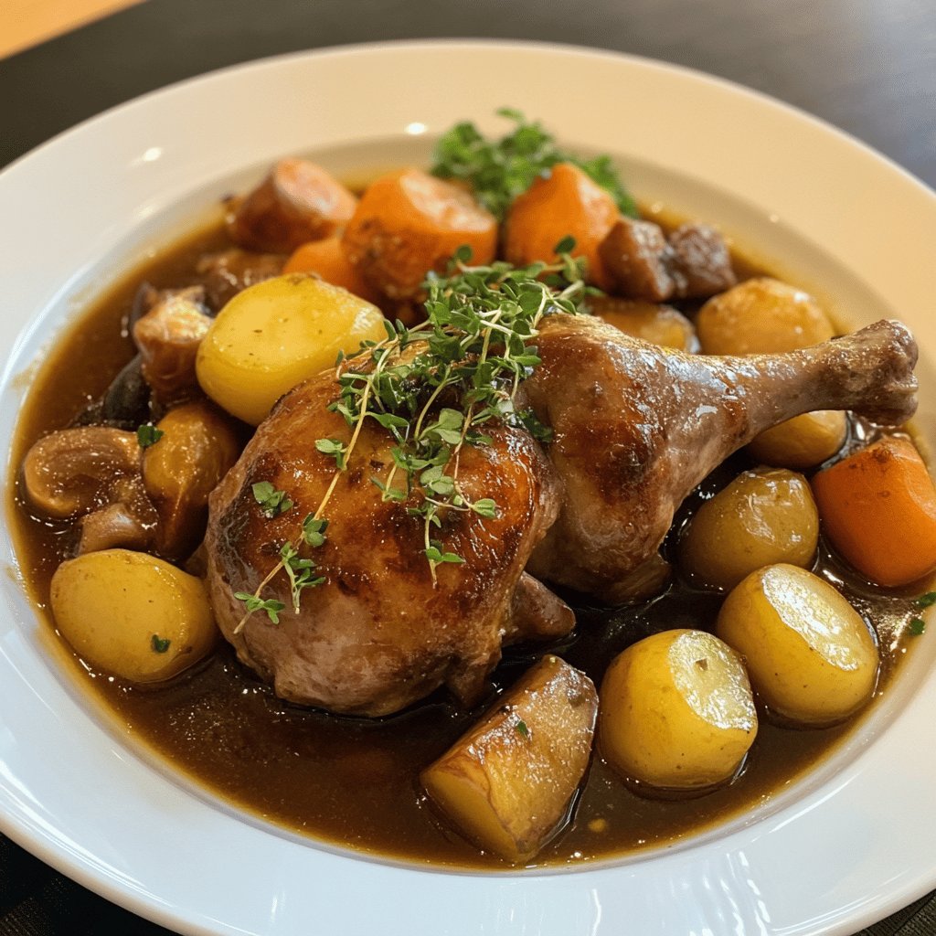 Lapin au vin blanc traditionnel