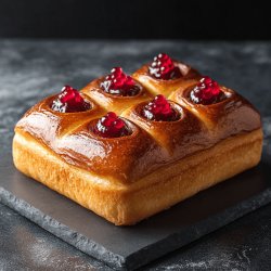 Brioche aux pralines rouges