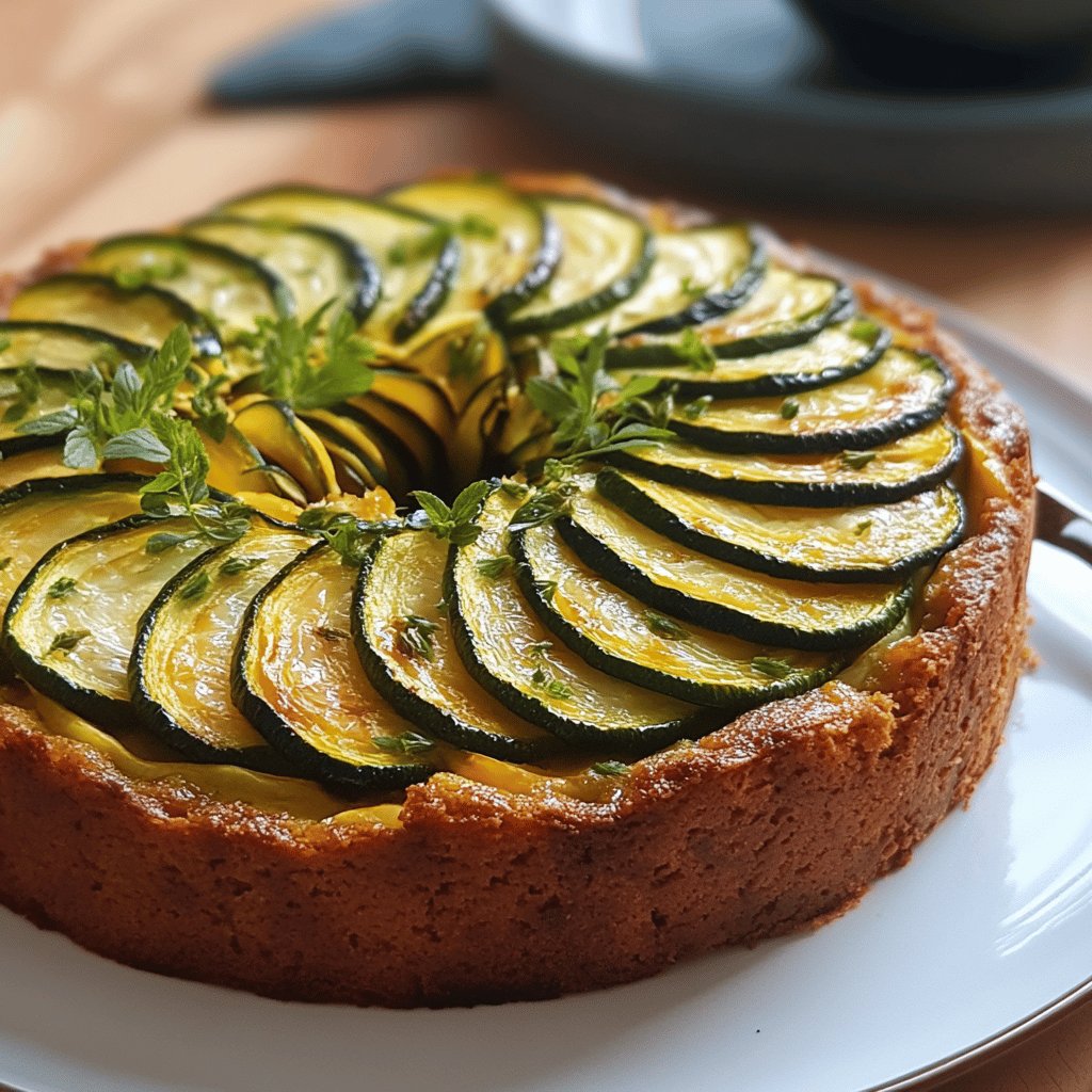 Gâteau aux courgettes moelleux