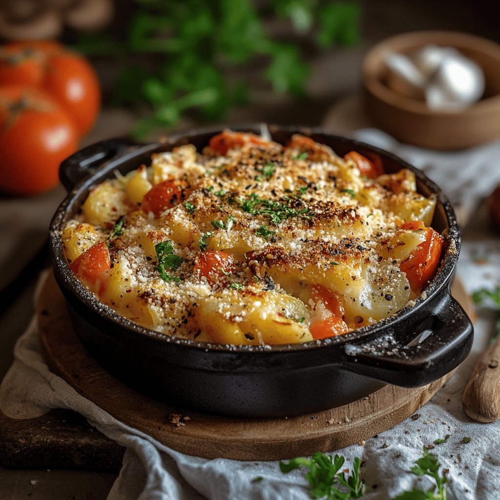 Gratin de légumes au comté