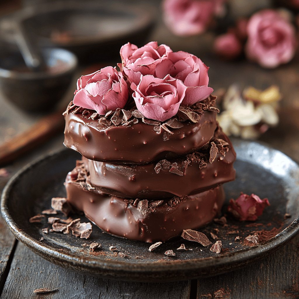 Roses des sables au chocolat