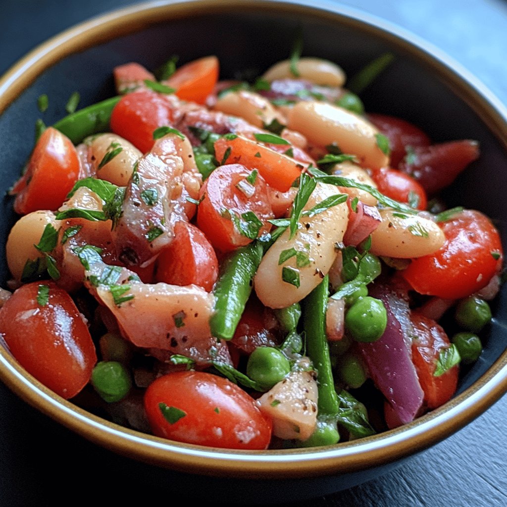 Salade aux haricots rouges et thon