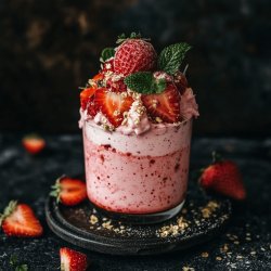 Mousse facile aux fraises