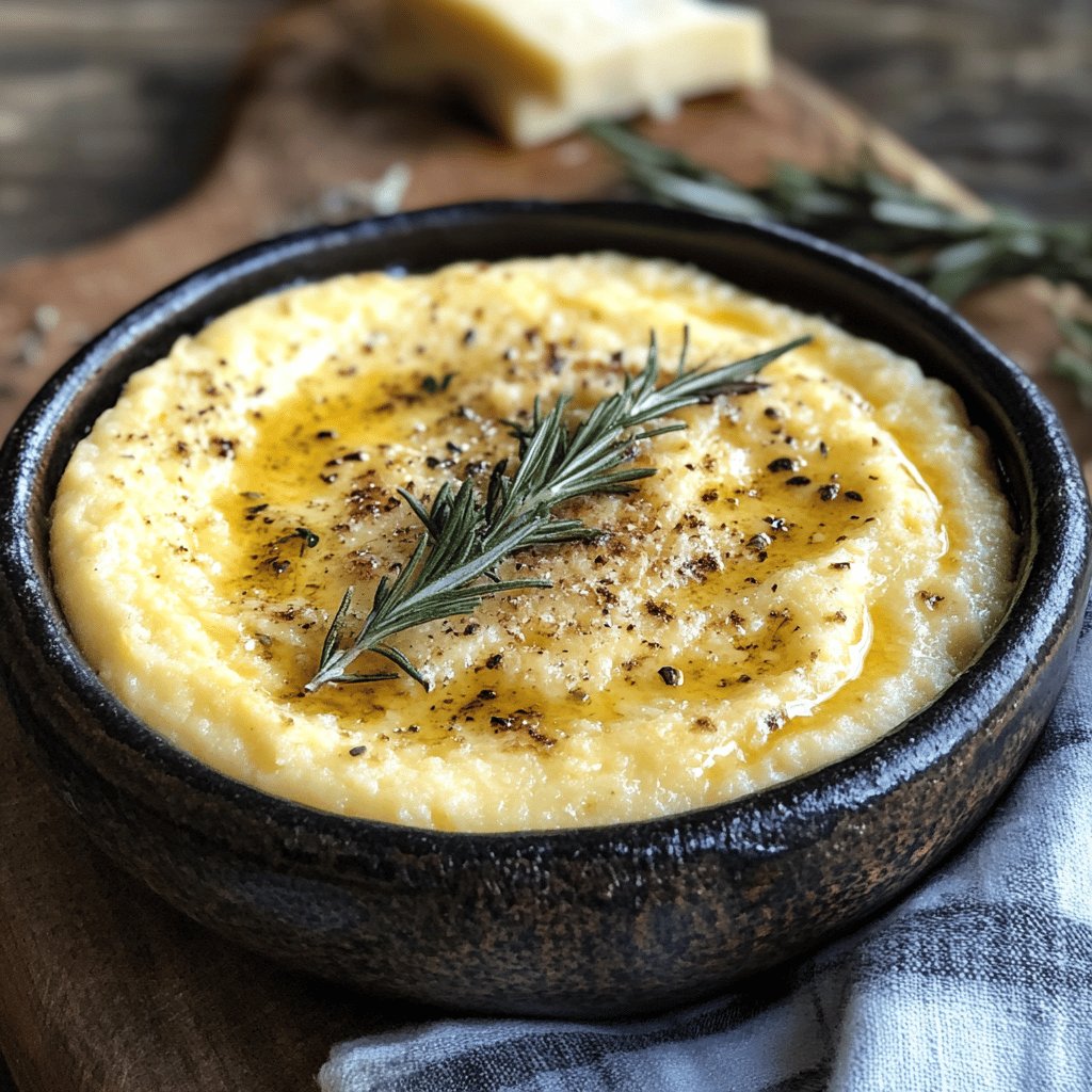 Polenta crémeuse au fromage