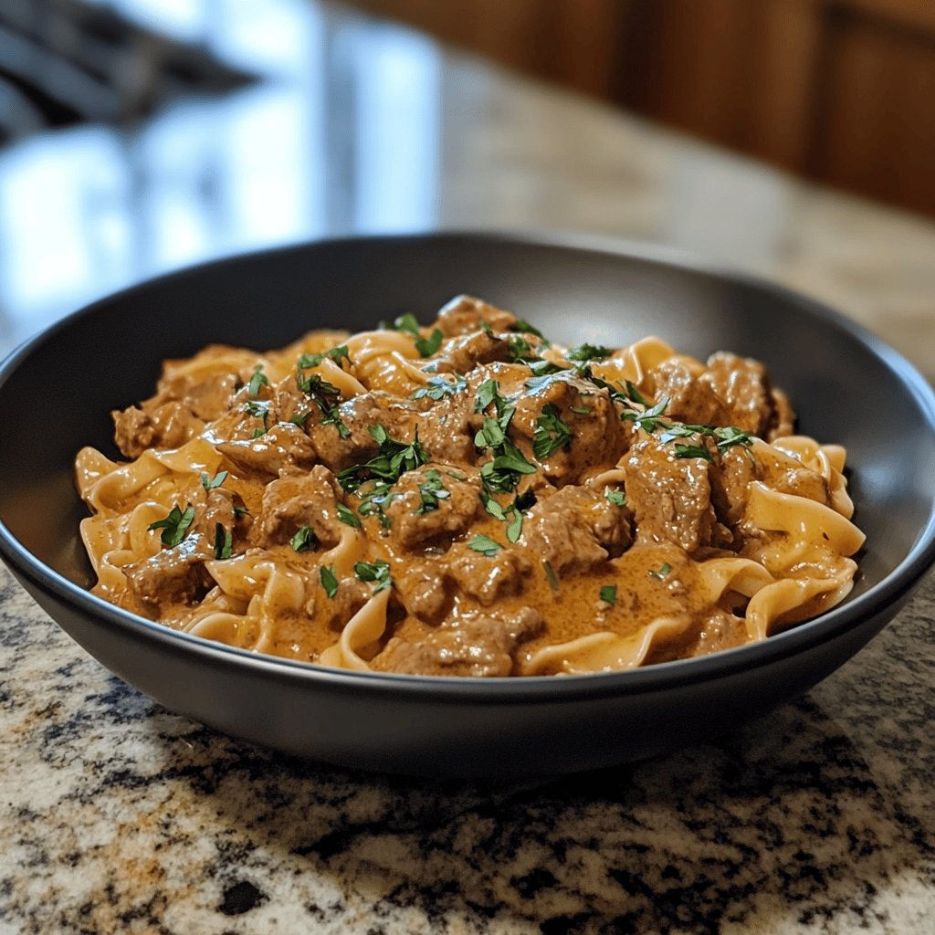 Quick Beef Stroganoff