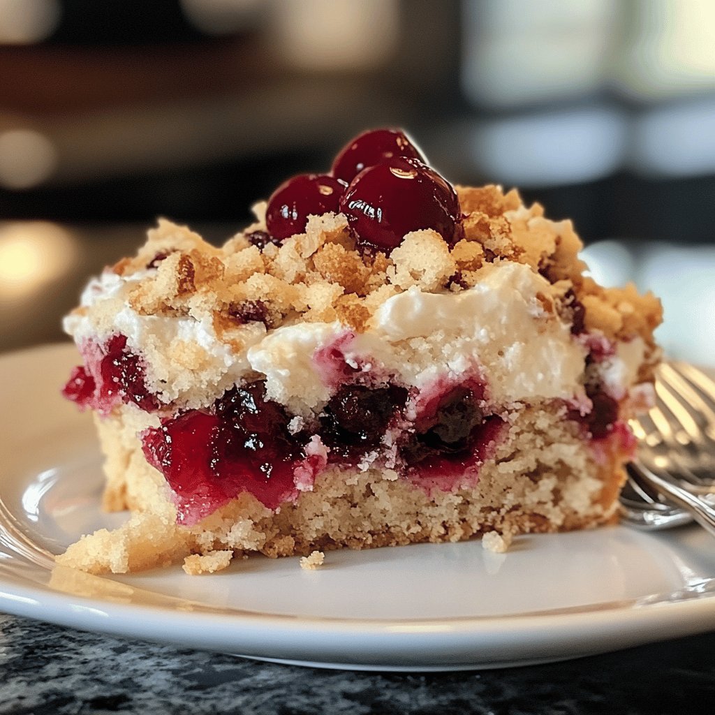 Easy Cherry Dump Cake