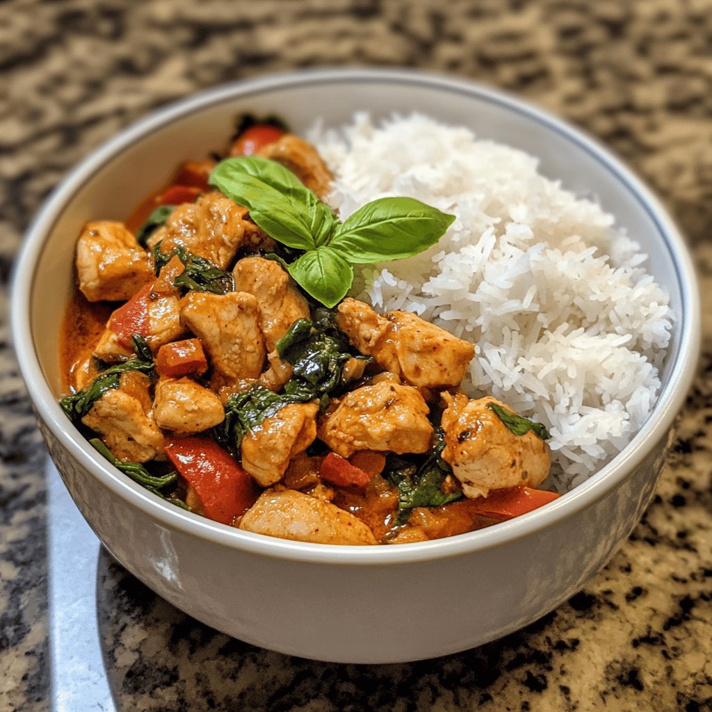 Spicy Thai Basil Chicken