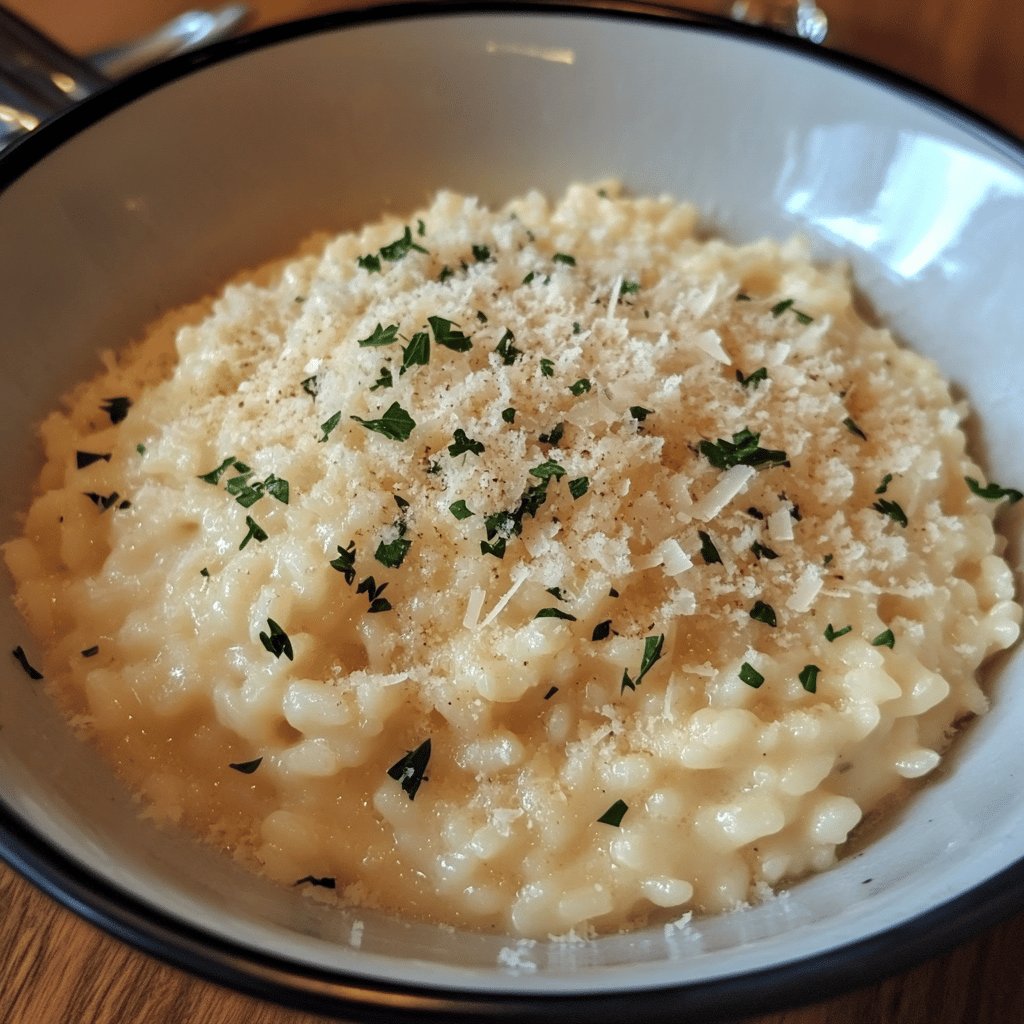 Risotto au parmesan rapide