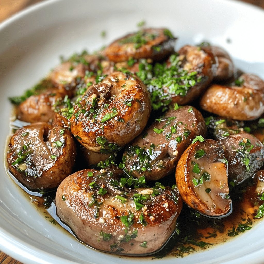 Champignons farcis à la saucisse