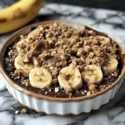 Crumble chocolat banane