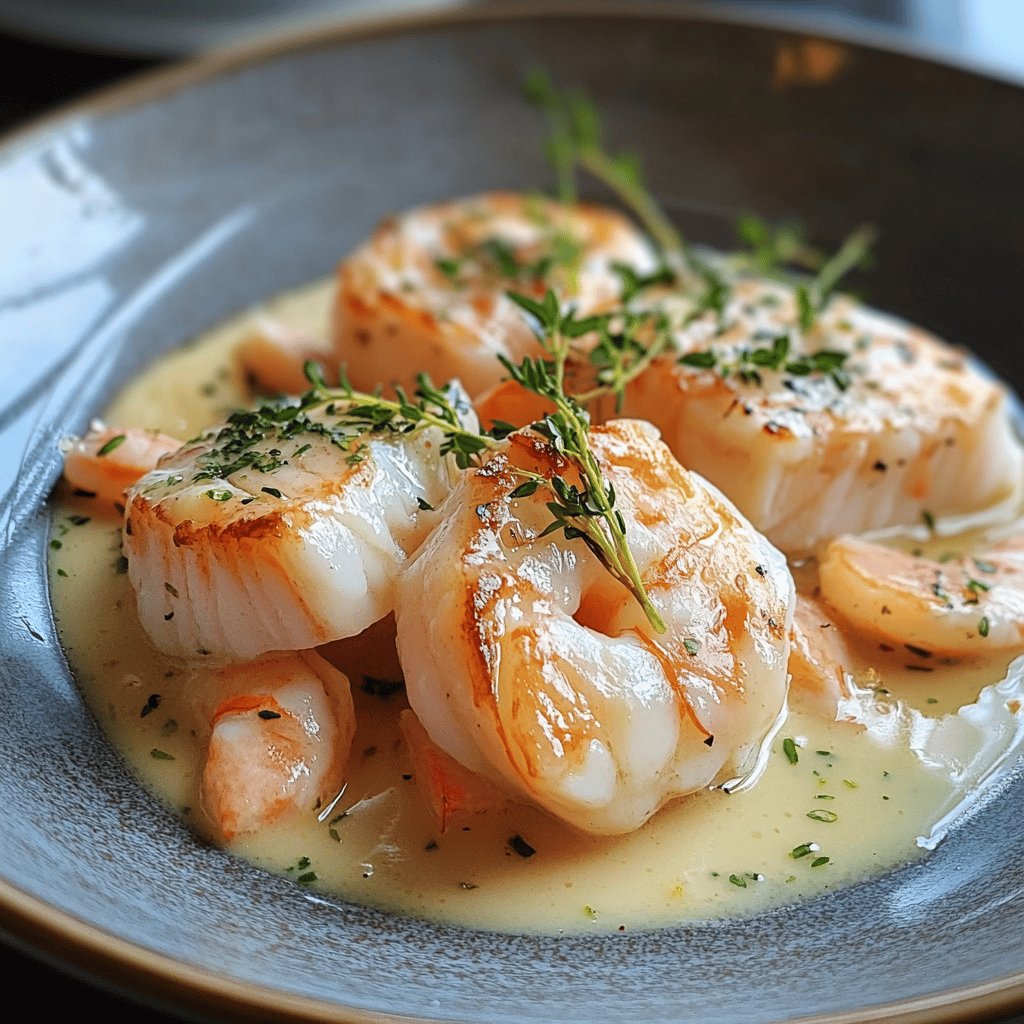 Blanquette de Poisson et Crevettes