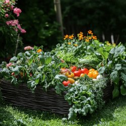 Jardinière de légumes de printemps