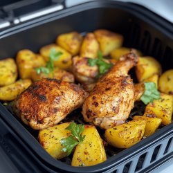 Poulet et pommes de terre au Airfryer