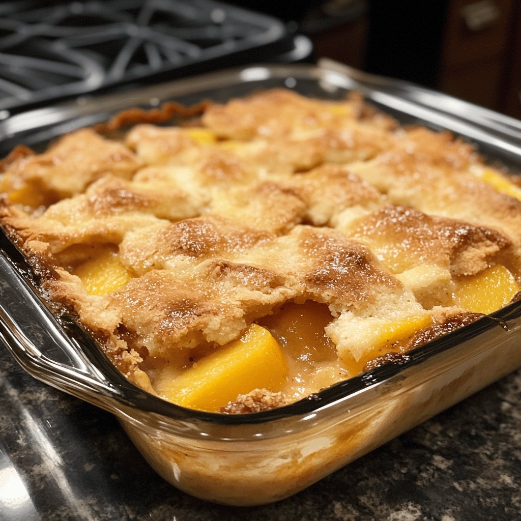 Peach Cobbler with Bisquick