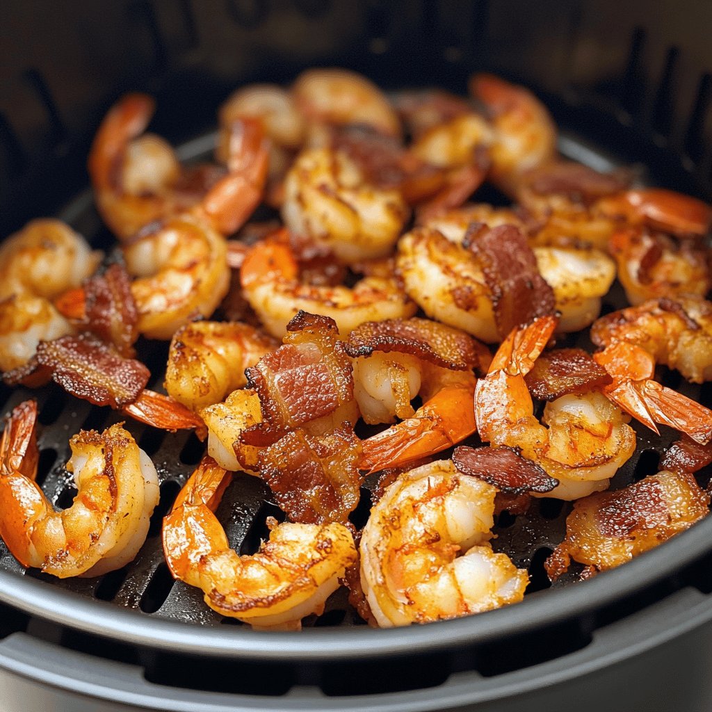 Air Fryer Bacon Shrimp