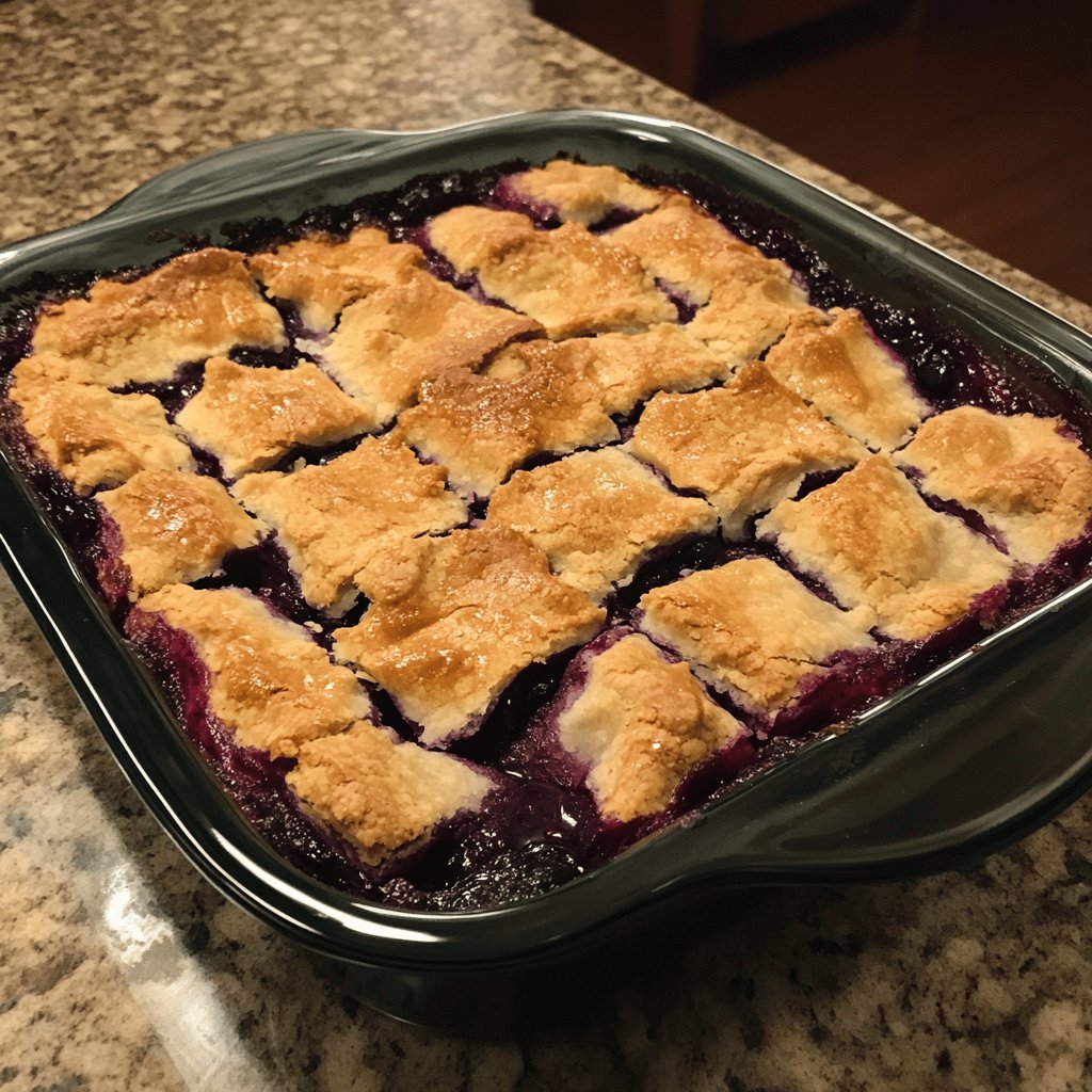 Simple Blueberry Cobbler