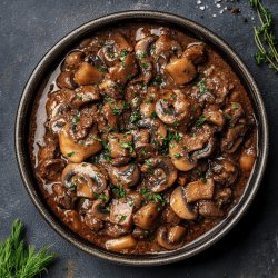 Rôti de veau aux champignons Cookeo